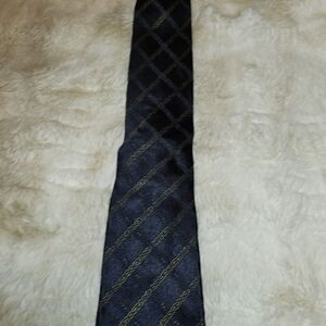Patrick Francis Silk Men's Tie Navy Blue